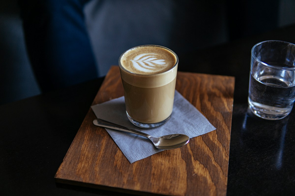 Coffee photograph shown in an illustrative format-conversion preview